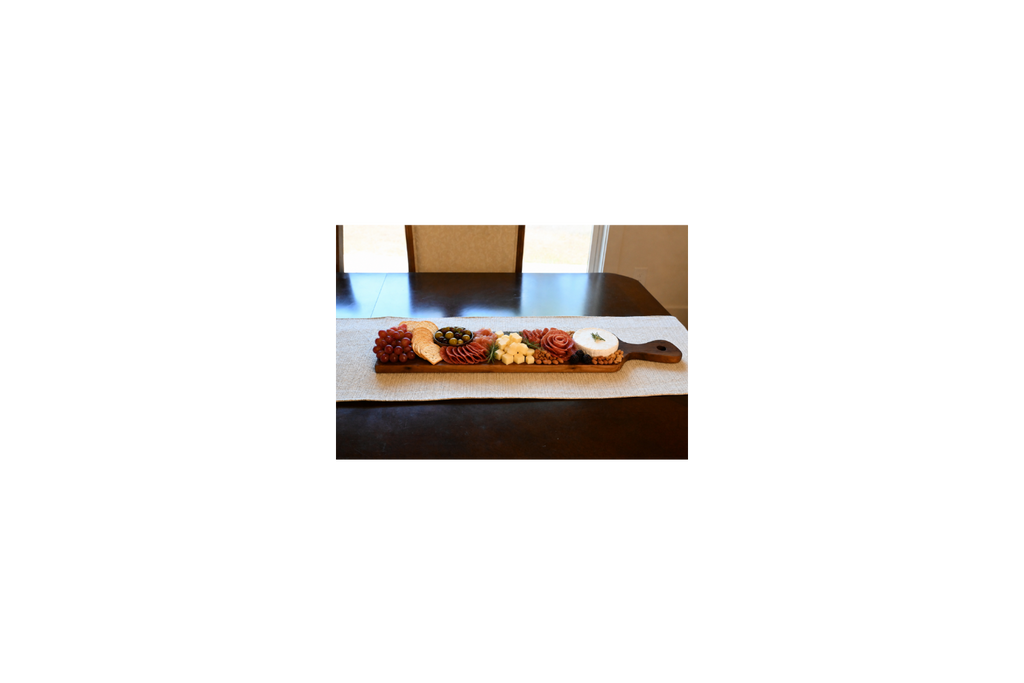 Long Handcrafted Solid Walnut Charcuterie Board |27" Artisan Cheese Board