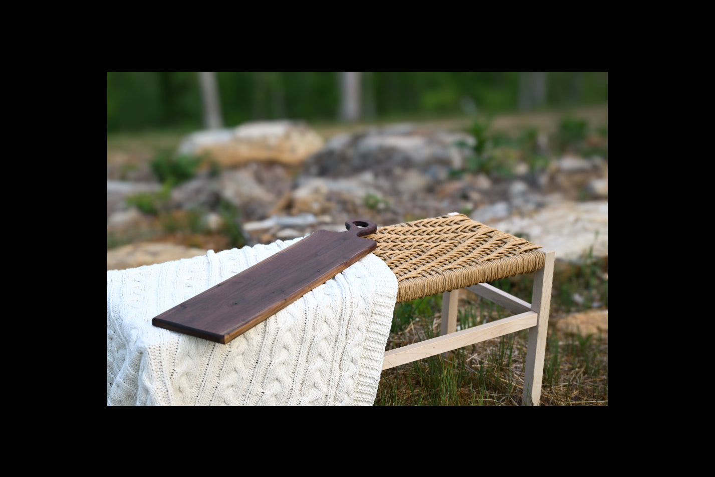 Rustic Walnut Charcuterie Board