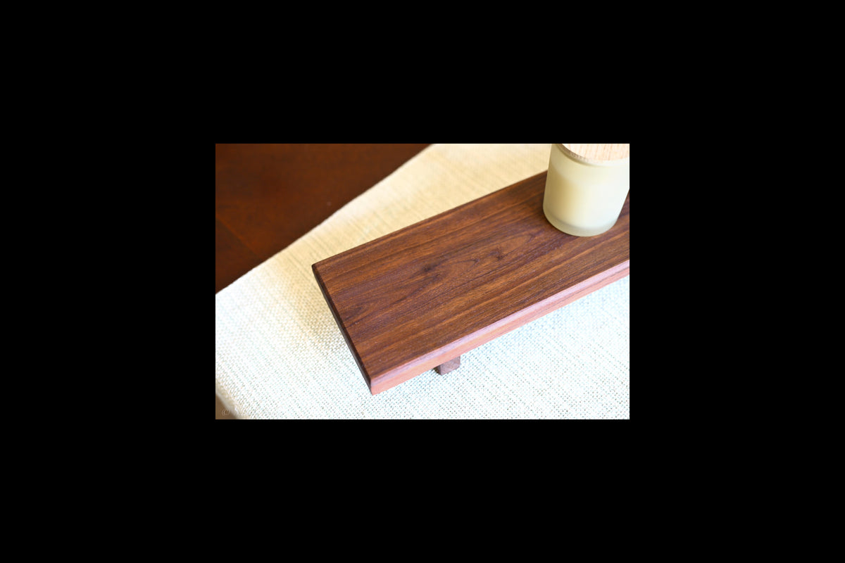 Solid Walnut Riser Tray | Handmade from North Carolina Walnut
