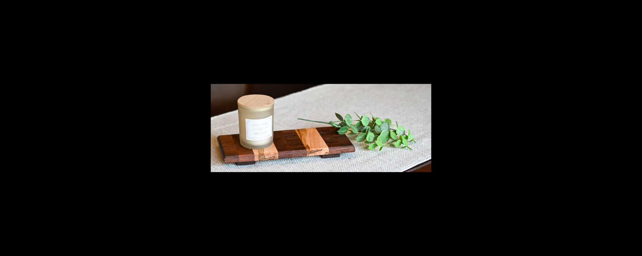 Handcrafted Curly Maple & Walnut Riser