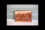 A Sweet Friendship Refreshes the Soul - Proverbs 27:9 Walnut Shelf Sitter