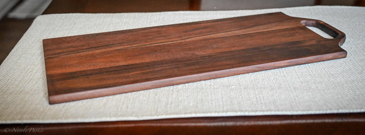 Walnut Charcuterie Board with Handle