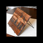 Faith Can Move Mountains Walnut Shelf Sitter