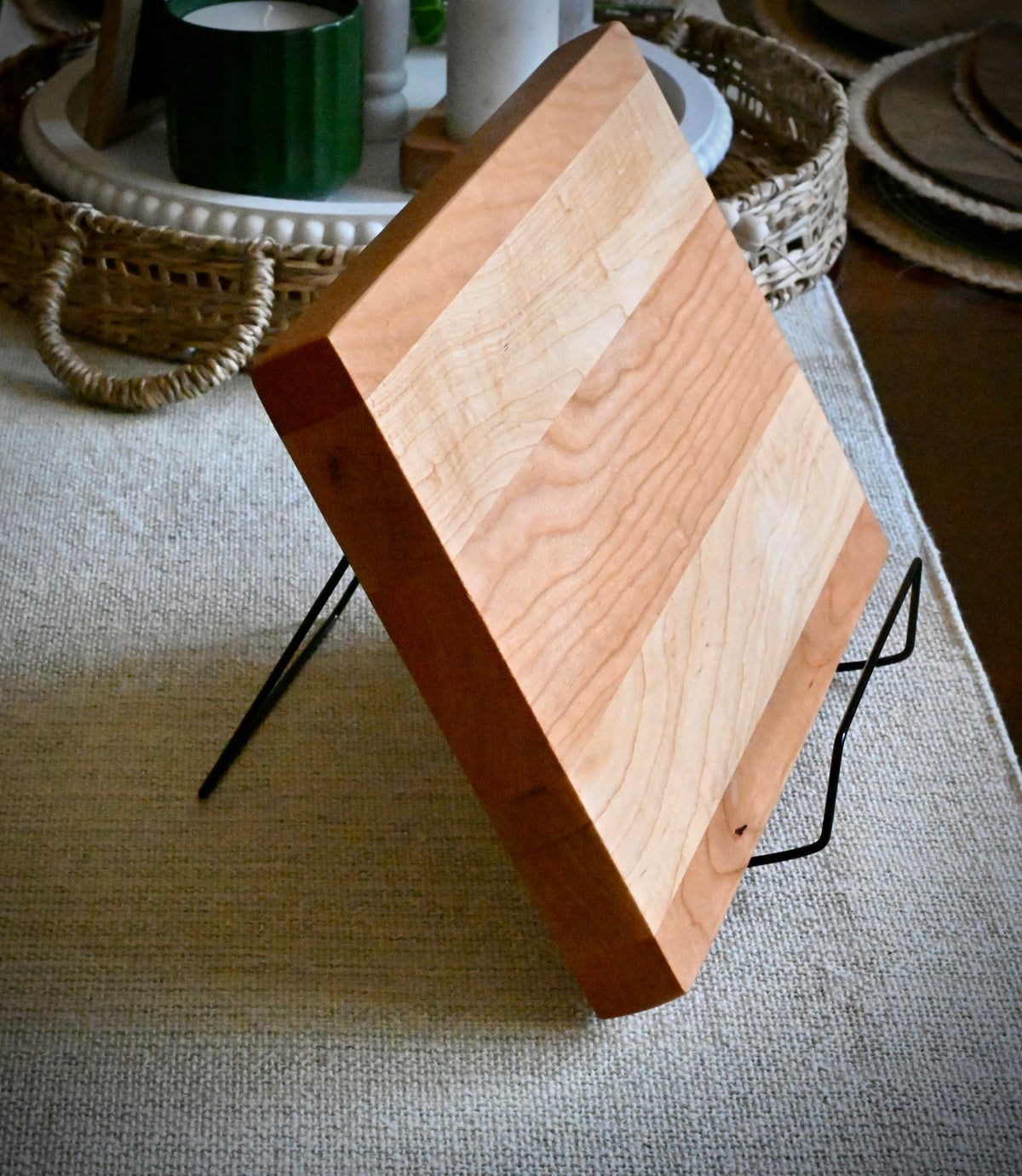 Handcrafted Cherry & Maple Cutting Board | Personalization Included