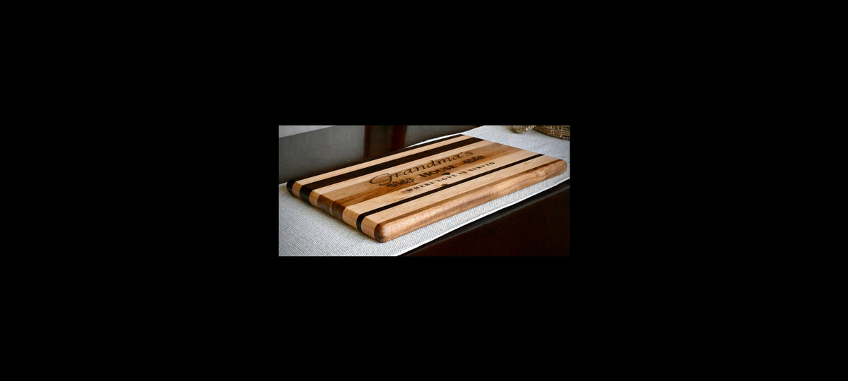Custom Engraved Hardwood Cutting Board | Gift Ready | Personalized Kitchen Gift