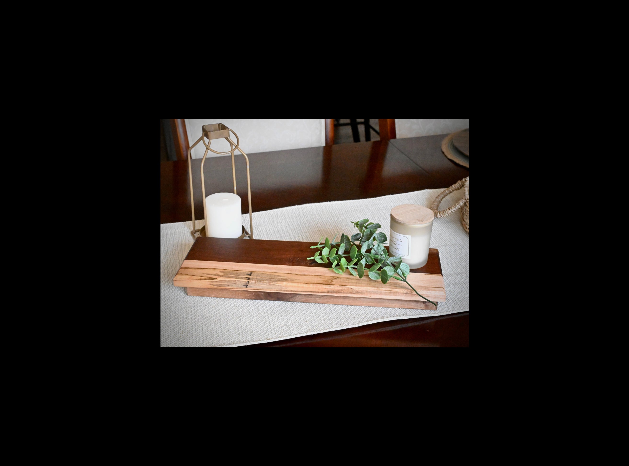 Walnut & Maple Handmade Riser