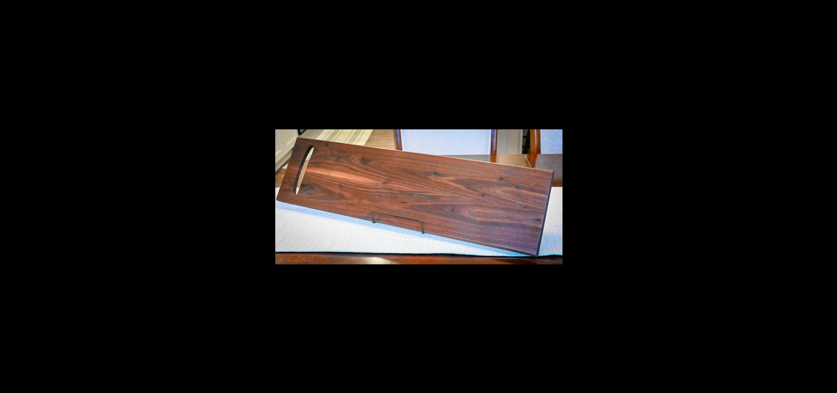 Handcrafted Walnut Charcuterie Board | Large Entertaining Board | Walnut Serving Tray