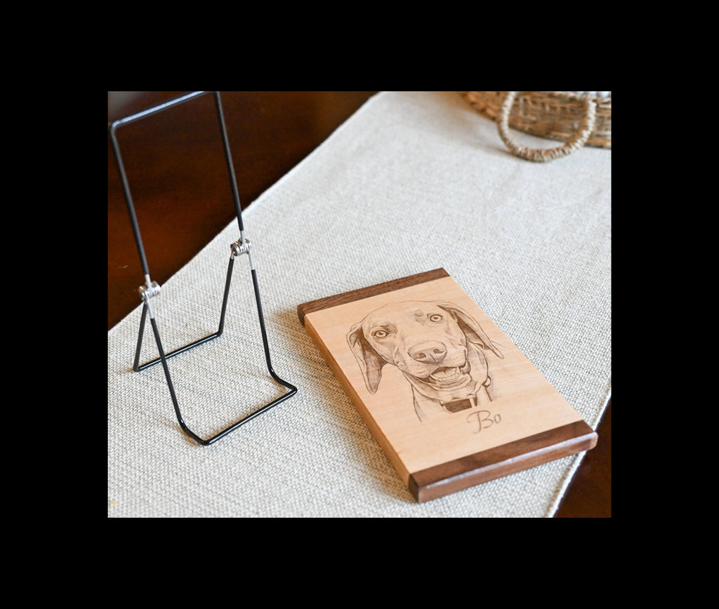 Custom Wood Portrait | Pet, Child & Memorial Keepsake |Shipping Included