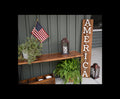 Rustic AMERICA Porch Sign | Reclaimed Cedar