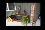 Rustic AMERICA Porch Sign | Reclaimed Cedar