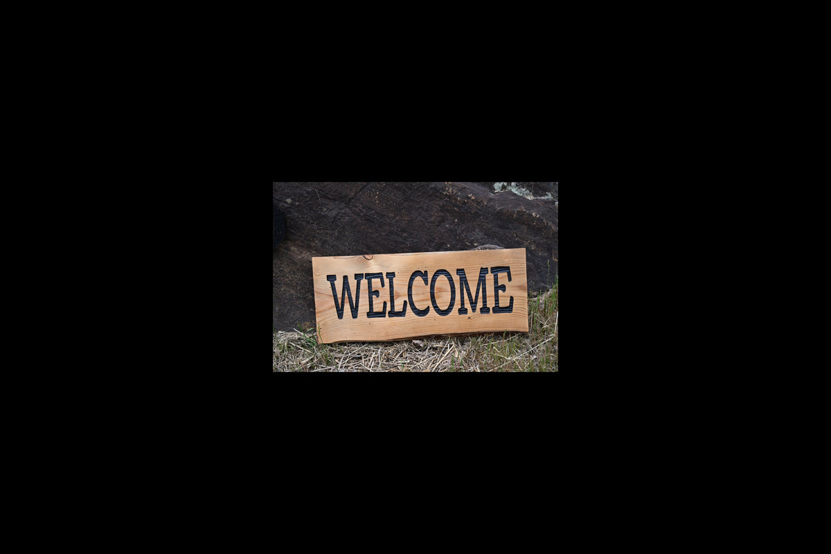 Custom Engraved Cedar Sign | Family Name, Welcome, Farm, Cabin or Porch Sign