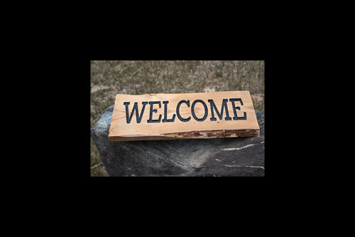 Custom Engraved Cedar Sign | Family Name, Welcome, Farm, Cabin or Porch Sign