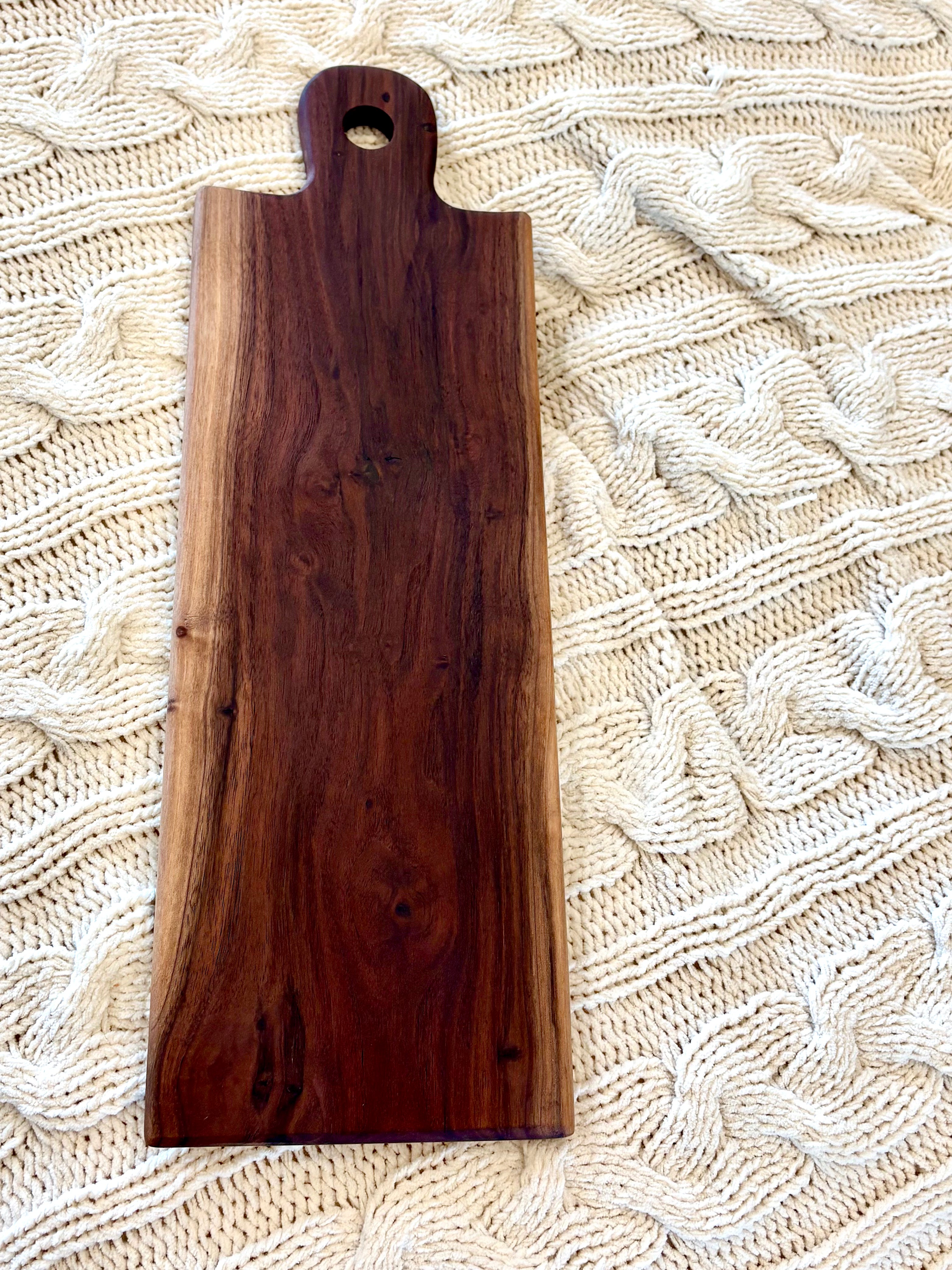Rustic Walnut Charcuterie Board | Serving Board