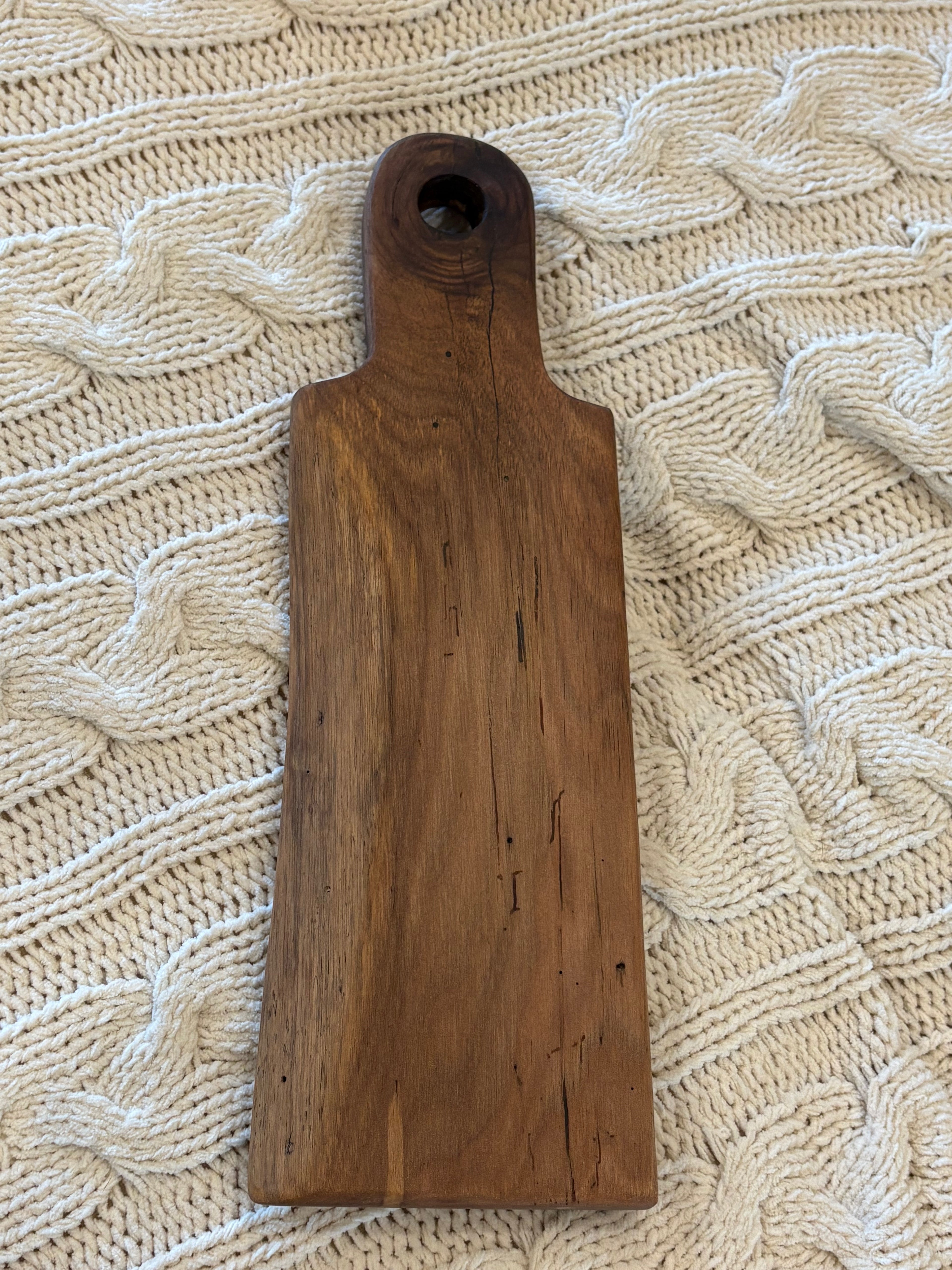 Rustic Live-Edge Walnut Serving Paddle | Handmade Wood Bread Board | Optional Custom Engraving