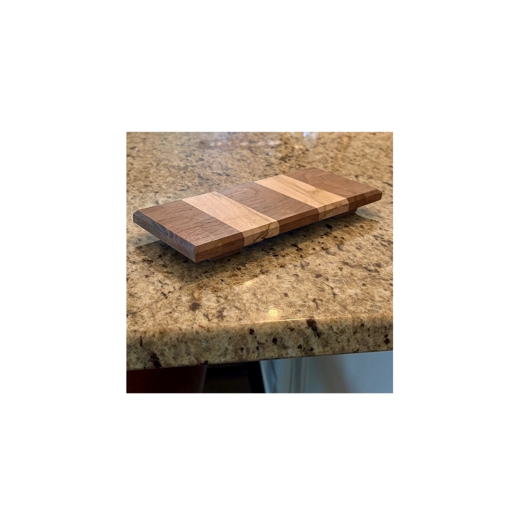 Handcrafted Curly Maple & Walnut Riser