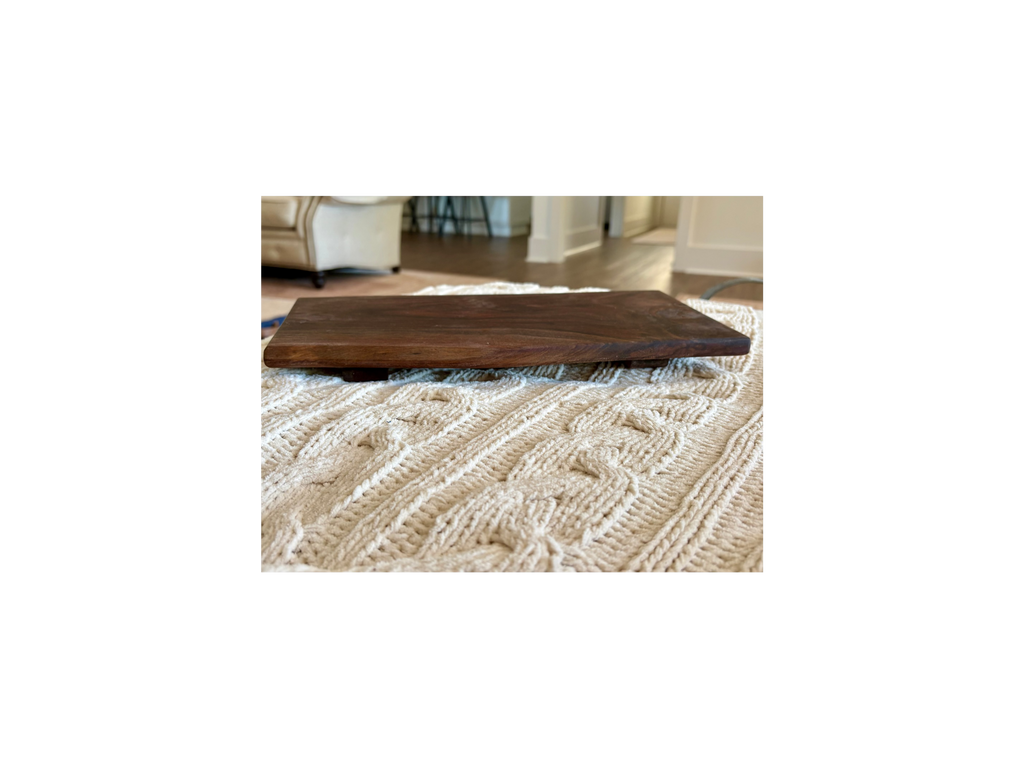 Handcrafted Walnut Riser - Modern Rustic Display Board