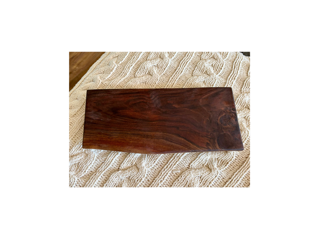 Handcrafted Walnut Riser - Modern Rustic Display Board