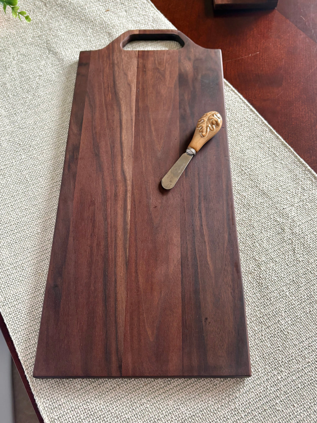 Walnut Charcuterie Board with Handle