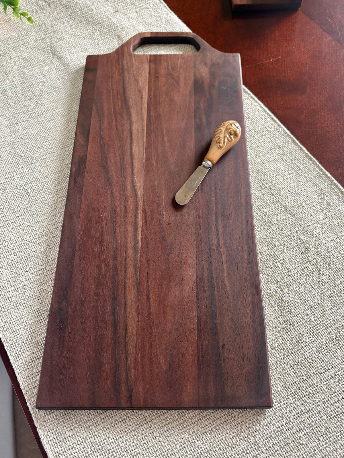 Walnut Charcuterie Board with Handle