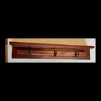 Walnut Entryway Shelf & Rack