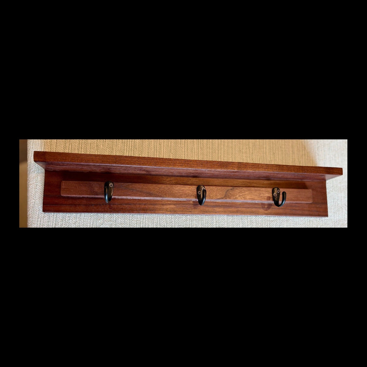 Walnut Entryway Shelf & Rack