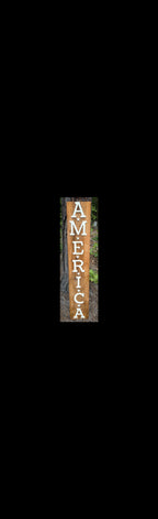 Rustic AMERICA Porch Sign | Reclaimed Cedar