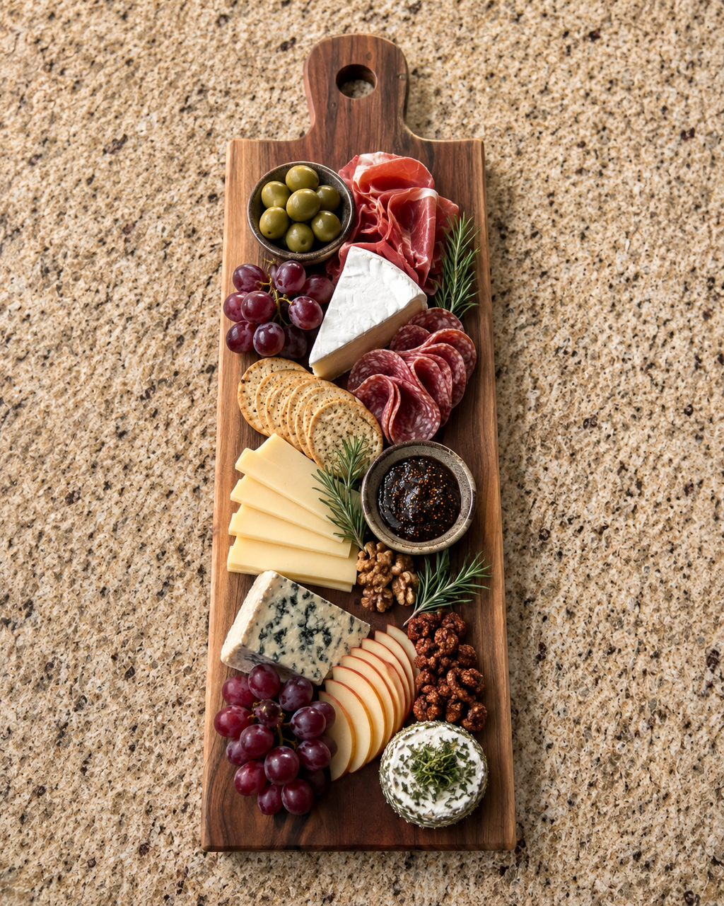 Rustic Walnut Charcuterie Board | Serving Board